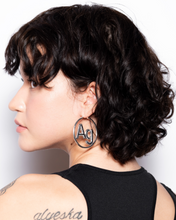 Load image into Gallery viewer, LOGO HOOP EARRINGS